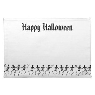 Halloween Dancing Skeletons Placemat