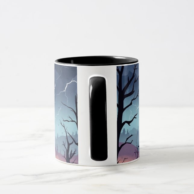 Halloween Dark Castle personalization Mug (Handle)
