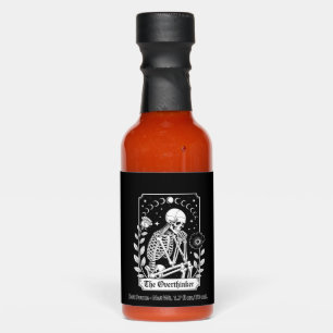 Halloween Dark Gothic Skeleton Overthinker Hot Sauces