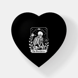 Halloween Dark Gothic Skeleton Overthinker Paperweight