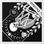 Halloween Dark Gothic Skeleton Overthinker Wall Decal