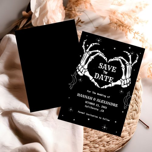 Halloween Dark Moody Gothic Wedding  Save The Date