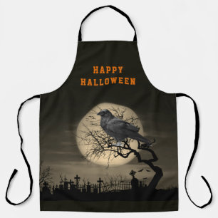 Halloween Dark Raven Gothic  Apron