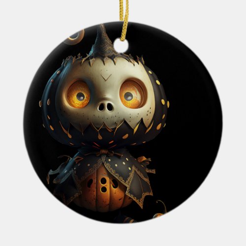 Halloween Dark Vampire Figure Scary Horror Spooky  Ceramic Ornament