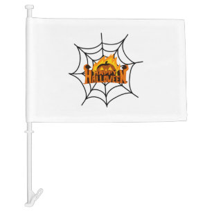 halloween day                 car flag
