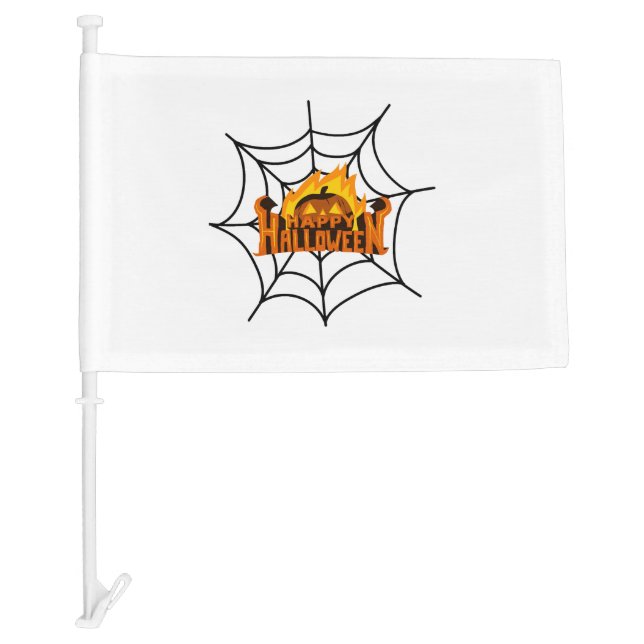 halloween day                 car flag (Front)