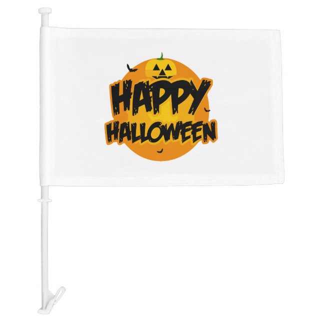halloween day     car flag (Front)