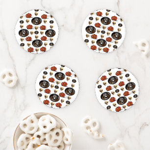 Halloween Day Ceramic Coaster Set