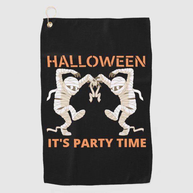 Halloween day        golf towel (Front)