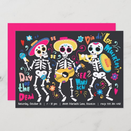 Halloween Day of the Dead Party Invitation