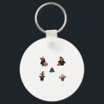 Halloween Day - Trumpkin Classic Keychain<br><div class="desc">A “Halloween Day” Trumpkin classic. Spooky,  fun,  and political.</div>