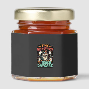 Halloween Daycare Teacher Tiny Monsters Honey Jar Favors
