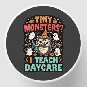 Halloween Daycare Teacher Tiny Monsters Mini Candle Favors