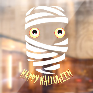 Halloween Decals Personalized Mummy Window Decal