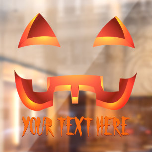 Halloween Decals Personalized Pumpkin Window Decal