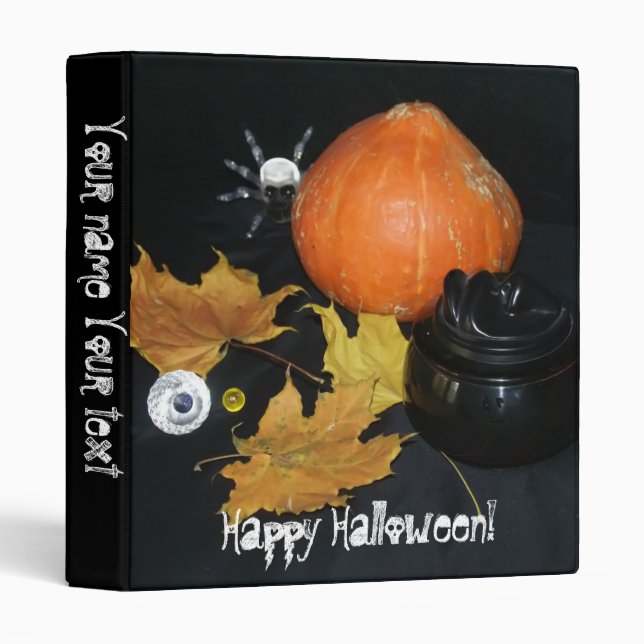 Halloween decor 3 ring binder (Front/Spine)