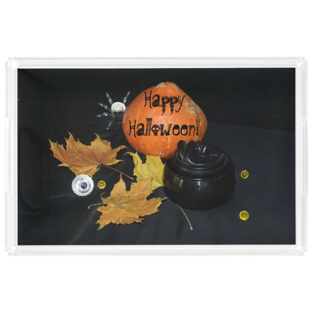 Halloween decor acrylic tray (Front)