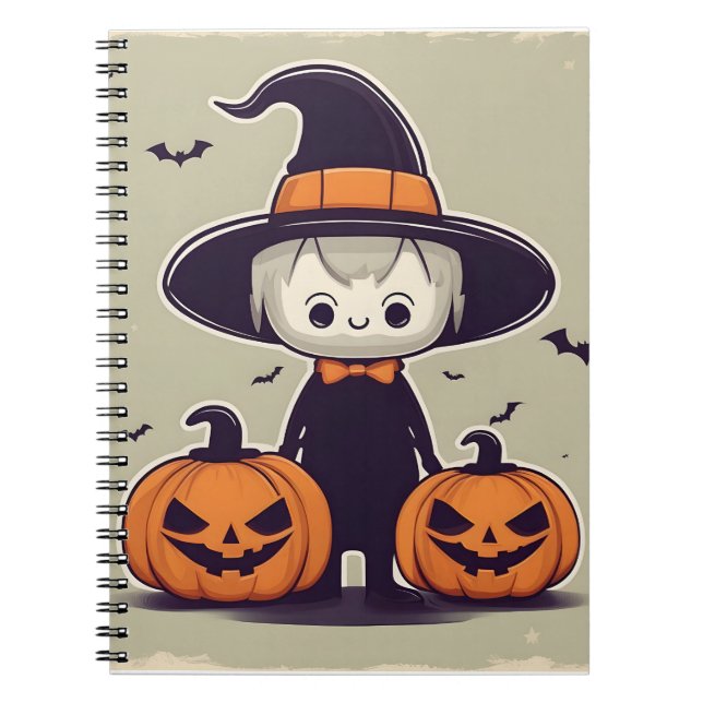 Halloween decor design notebook (Front)