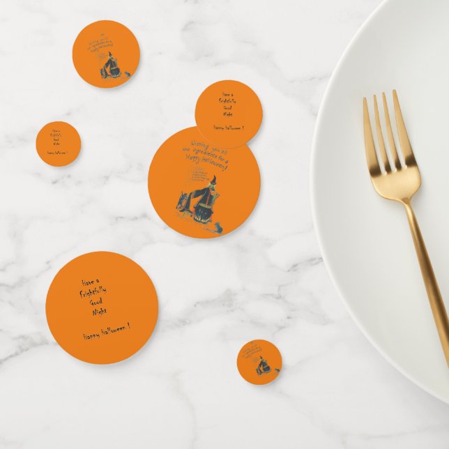Halloween Decor Witch Theme Versed Table Confetti (Group)