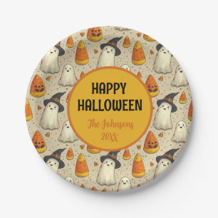 Halloween Decoration Ghosts Custom Paper Plates