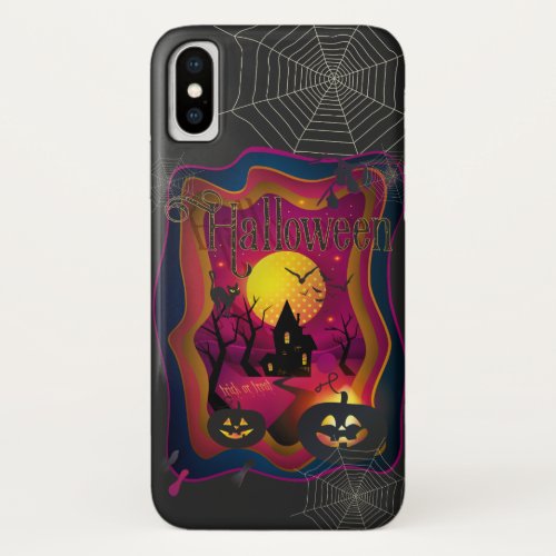 Halloween Decoration Treat or Trick Monster iPhone X Case