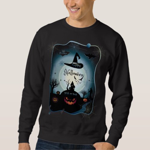 Halloween Decoration Treat or Trick Monster Sweatshirt