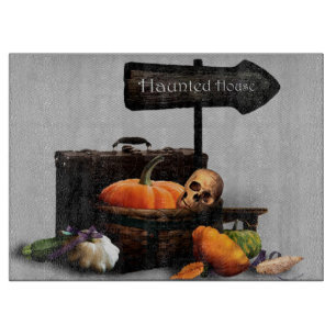 Halloween Decorative Glass Cutting Board