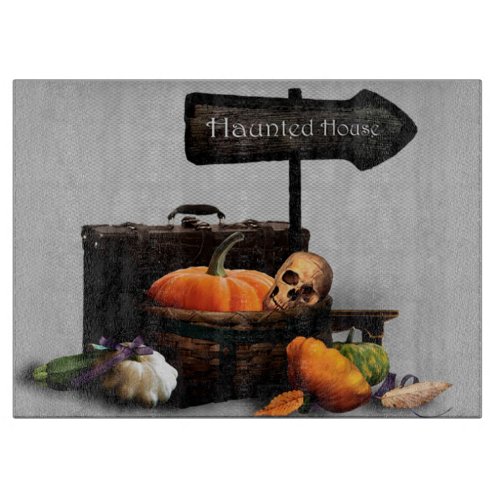 Halloween Decorative Glass Cutting Board