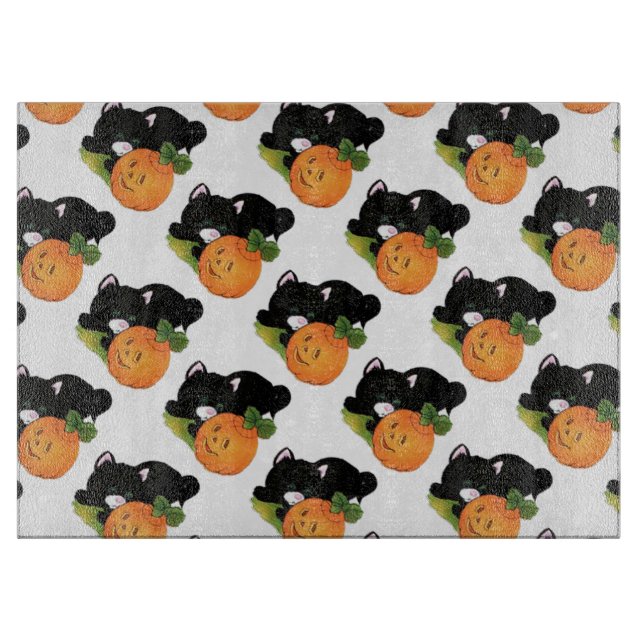 Halloween Decorative Glass Cutting Board/Pumpkins Board (Front)
