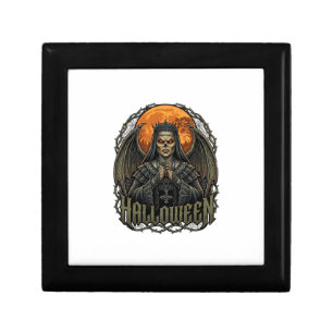 Halloween Demon Nun Crown Wings Orange Moon_1 Gift Box