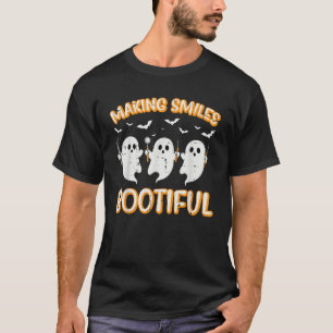 Halloween Dentist Smiles Bootiful Ghost Dental Cos T-Shirt