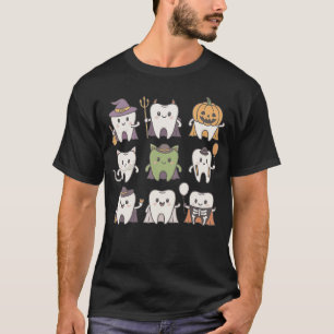 Halloween Dentist Witcheeth Dental Crew Costume Me T-Shirt