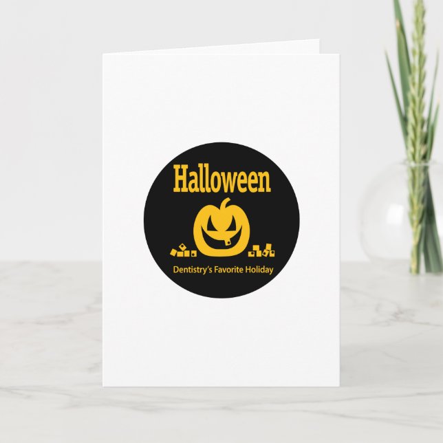 Halloween Dentistry's Favorite Holiday Card (Front)