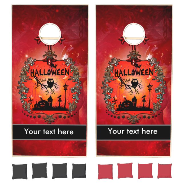 Halloween design cornhole set (Set)