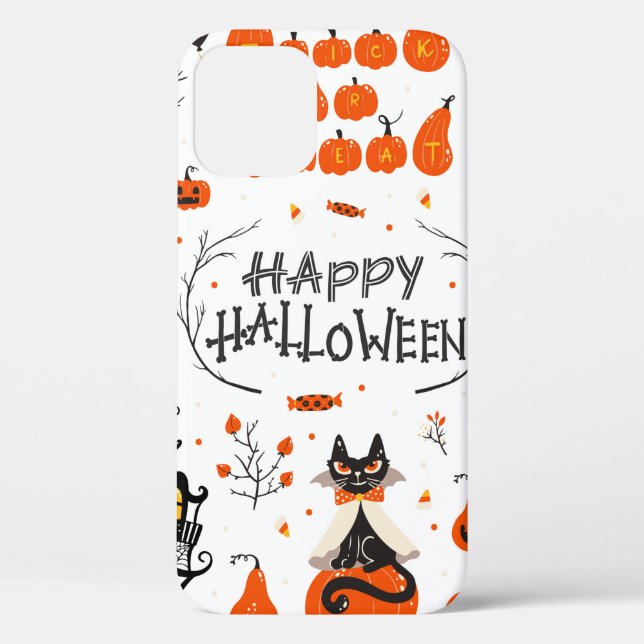 Halloween design elements. Halloween cliparts with Case-Mate iPhone Case (Back)