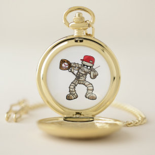 Halloween Design for Baseball Lovers Pocket Watch