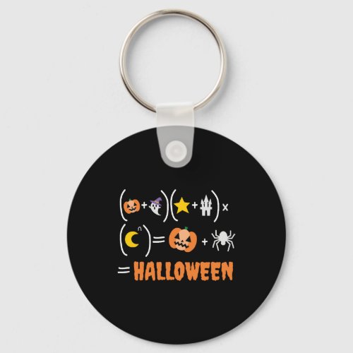 Halloween Design for Math Lovers Keychain