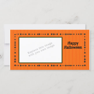 Halloween Design with Stars Holiday Card