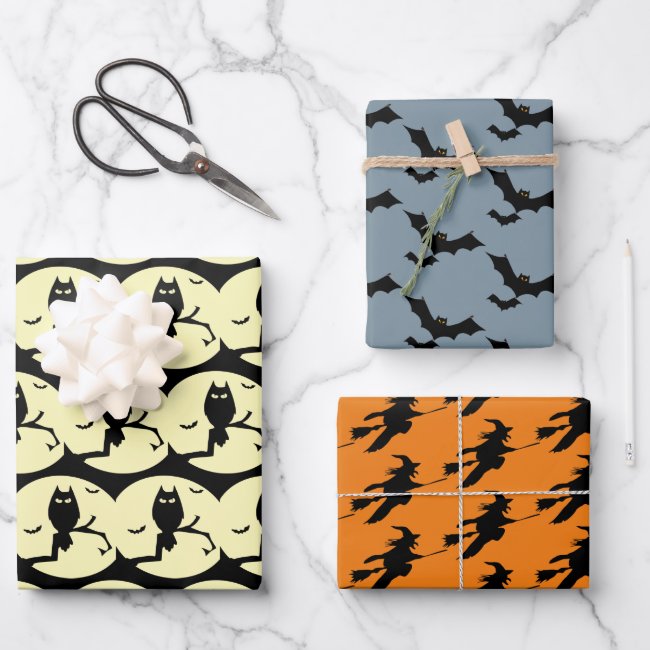 Halloween Design Wrapping Paper Sets