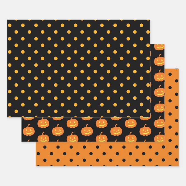 Halloween Design Wrapping Paper Sets