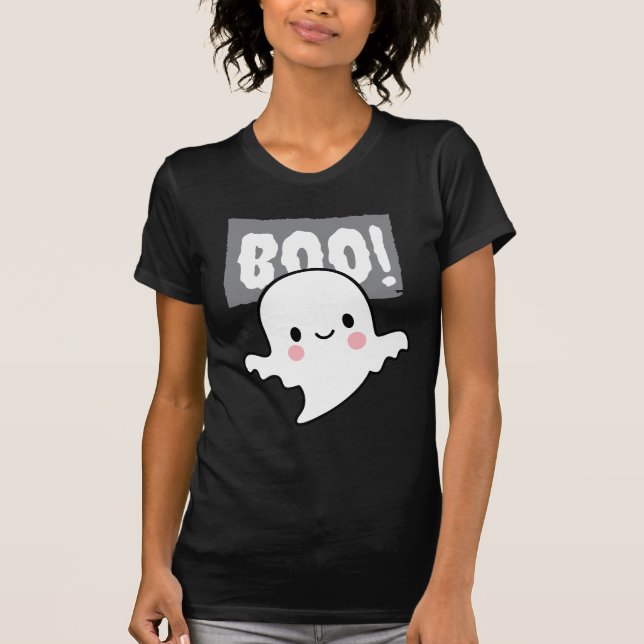 Halloween-designed beach T-Shirt (Front)