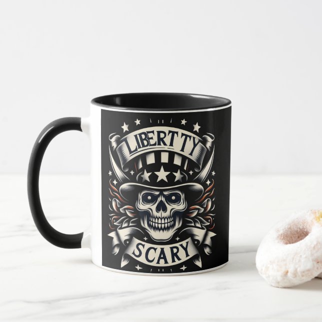 Halloween designs mug (With Donut)