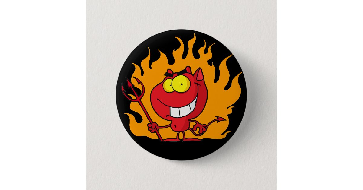 Halloween Devil Button | Zazzle