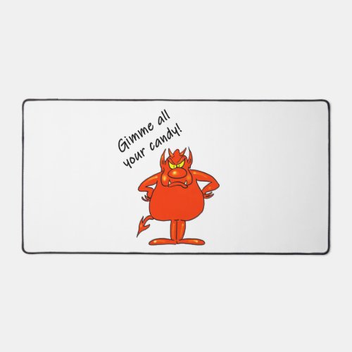 Halloween Devil Red Monster Gimme Candy Desk Mat