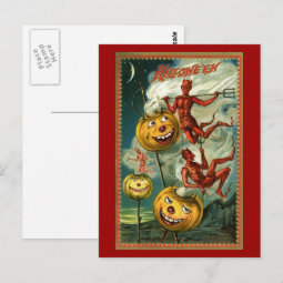 Halloween Devils & JOLs Postcard | Zazzle