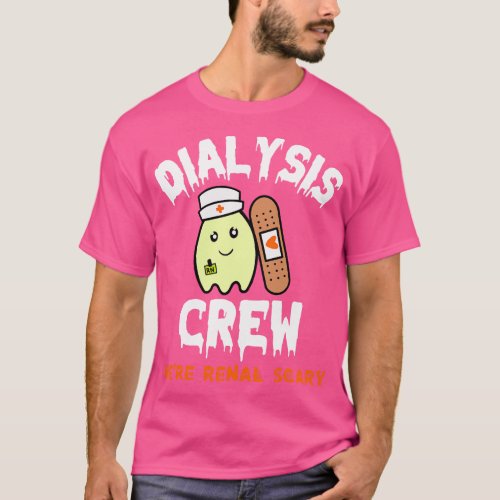 Halloween Dialysis Tech Ghost Nurse Matching Kidne T_Shirt
