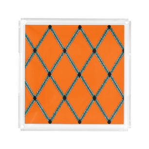 Halloween Diamond Pattern   Serving Tray