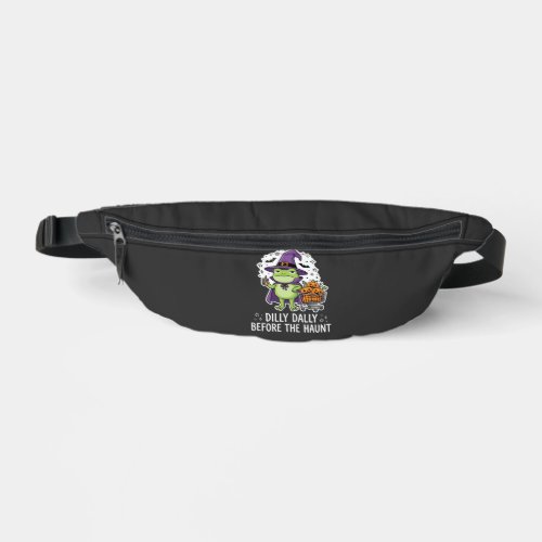 Halloween Dilly Dally Frog Witch Pumpkin Cart Fanny Pack