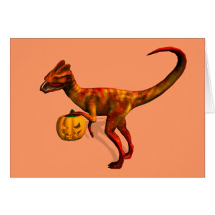 Halloween Dilophosaurus Cards