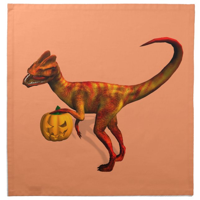 Halloween Dilophosaurus Napkin (Front)